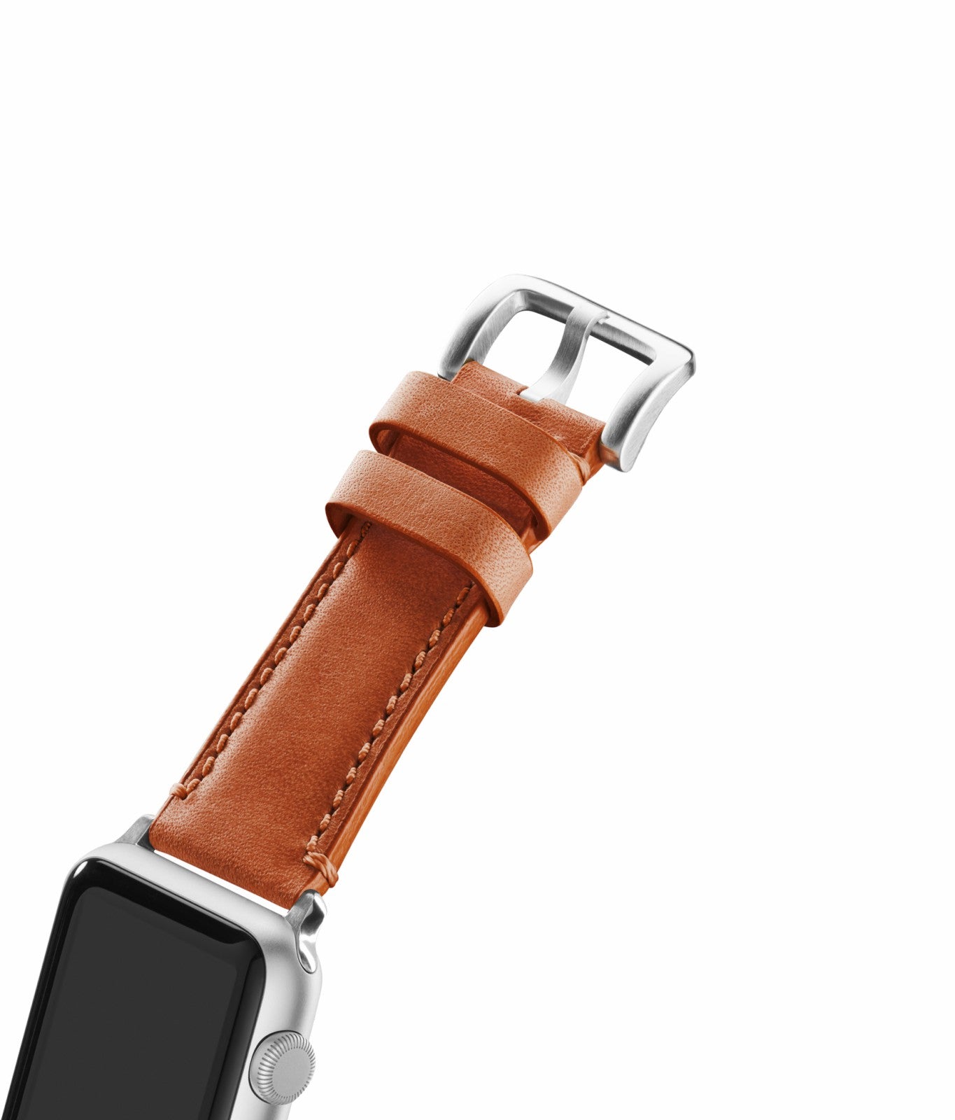 Shinola 20mm Orange Leather Apple Watch Strap - Orange