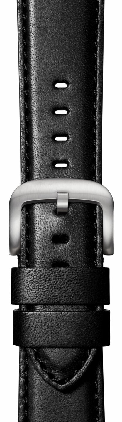 Shinola 20mm Black Leather Apple Watch Strap - Black