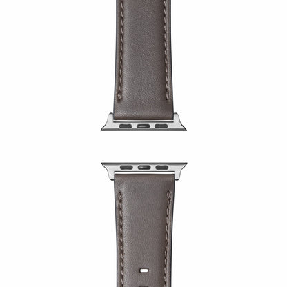 Shinola 20mm Heather Gray Leather Apple Watch Strap | Shinola