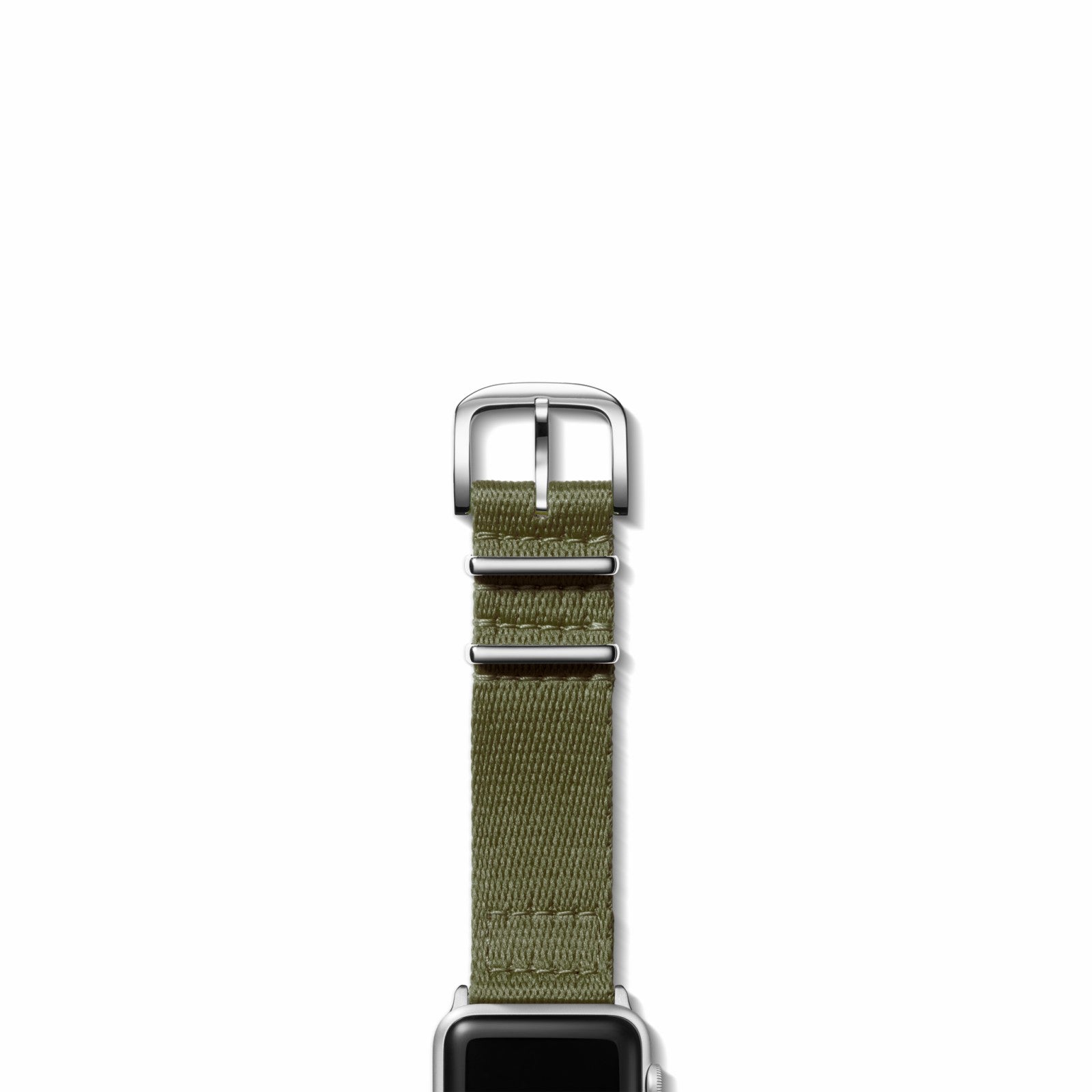 Shinola 20mm Khaki Split Nylon Apple Watch Strap - Khaki