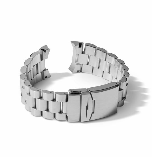 Shinola 22mm Monster Stainless Steel 3-Link Bracelet | Shinola