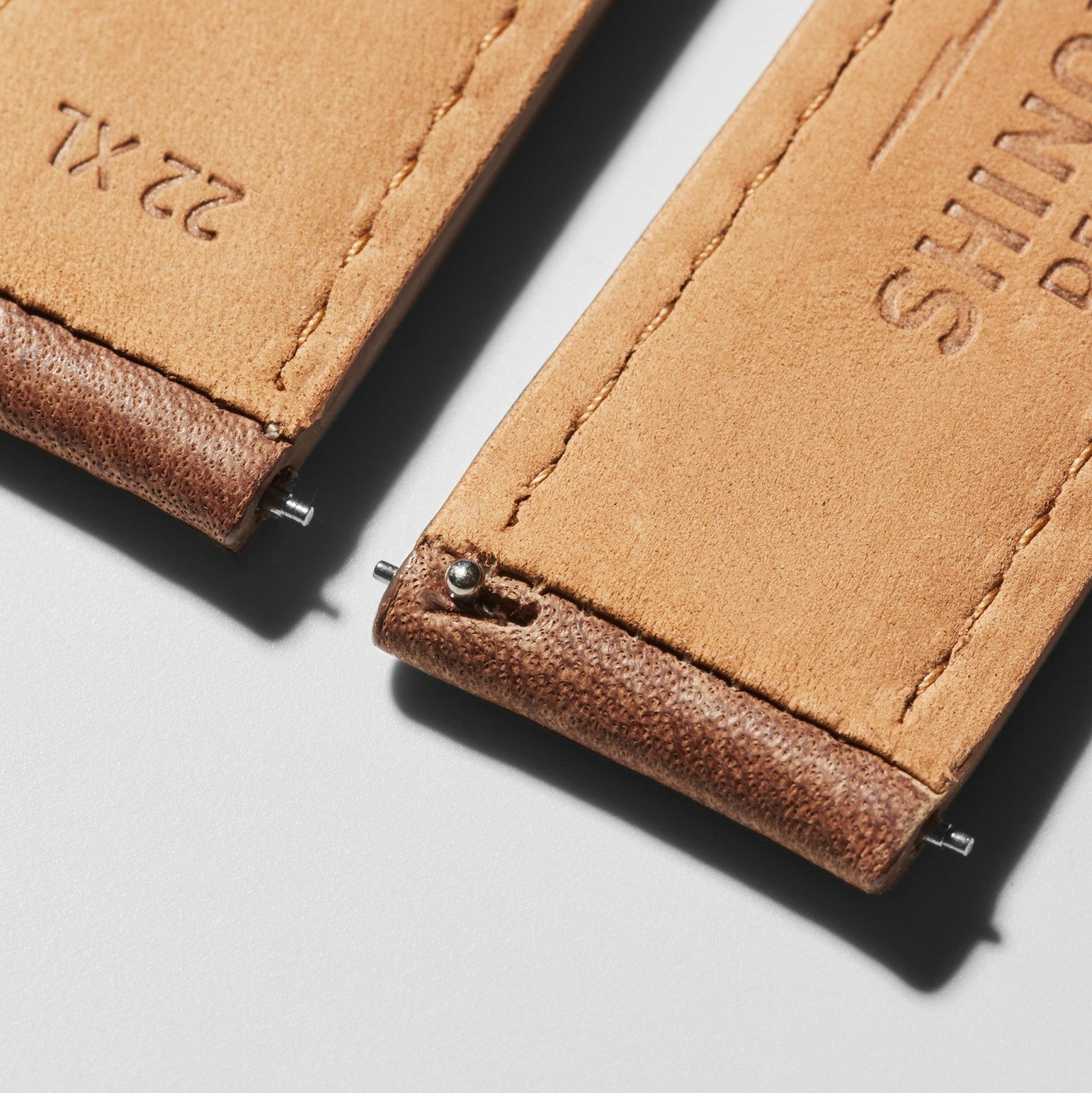 Shinola 22mm British Tan Leather Watch Strap (XL) | Shinola