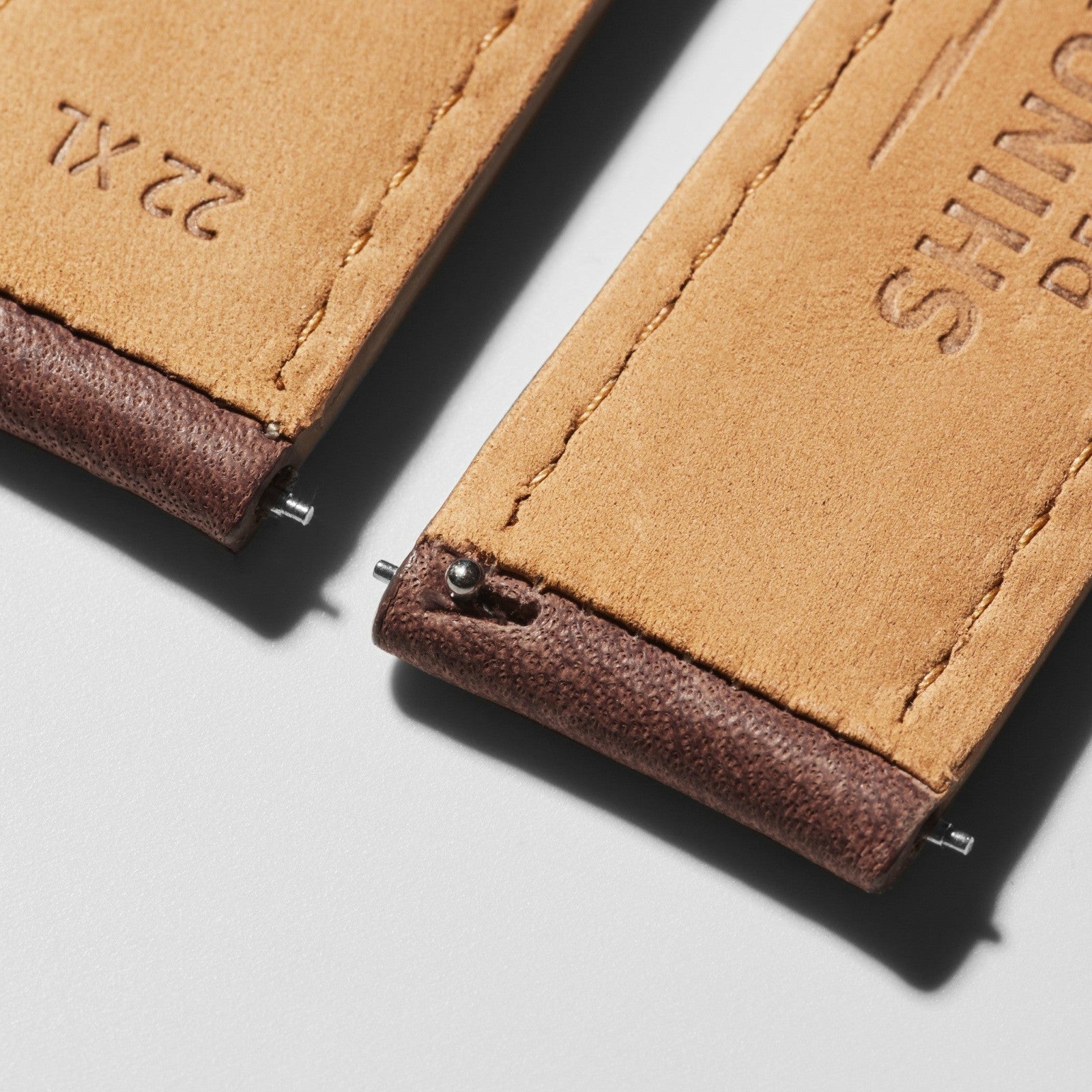 Shinola 22mm British Tan Leather Watch Strap (XL) | Shinola