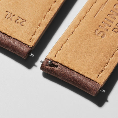 Shinola 22mm British Tan Leather Watch Strap (XL) | Shinola