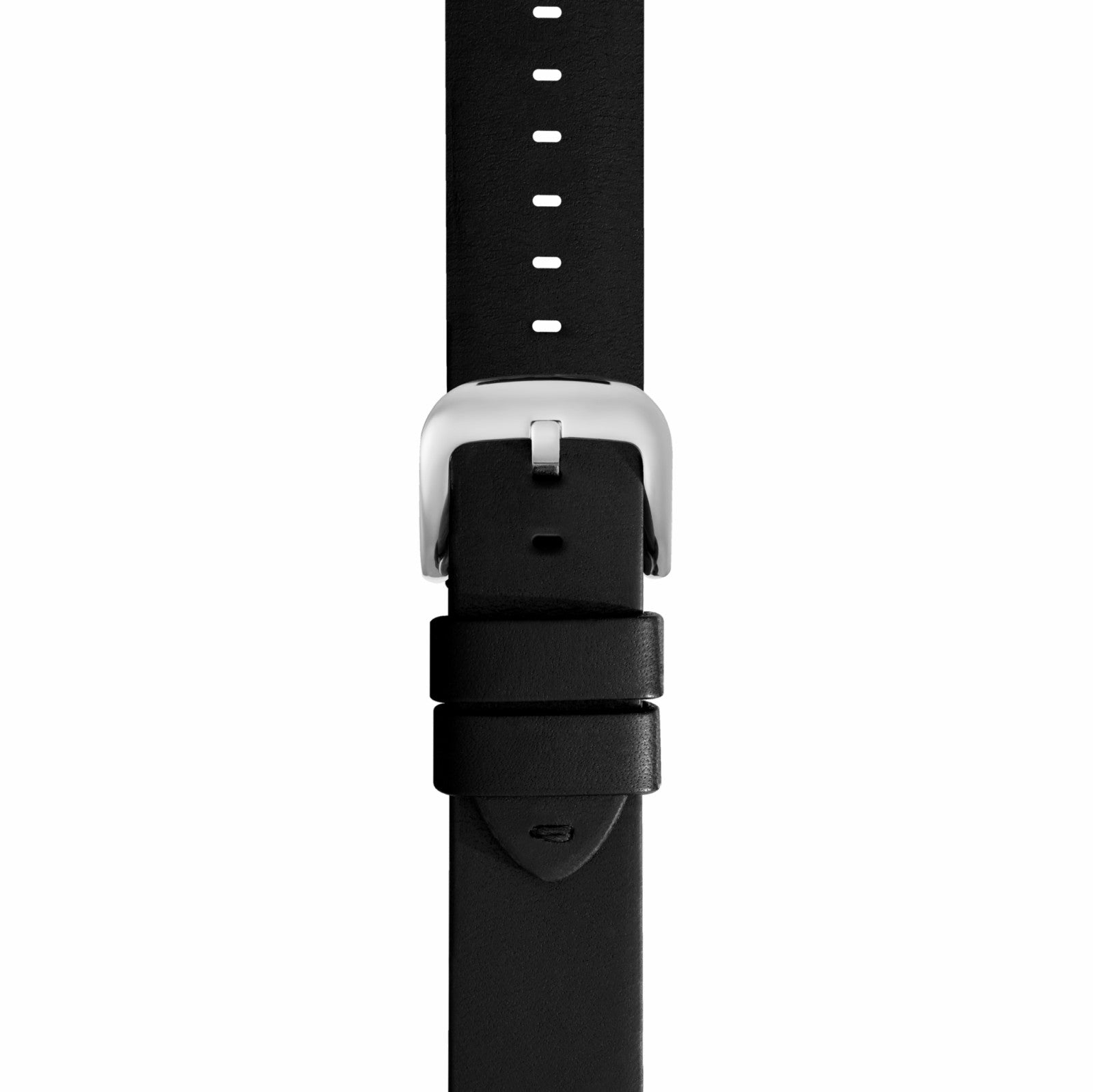 Shinola 24mm Black Leather Watch Strap - Black