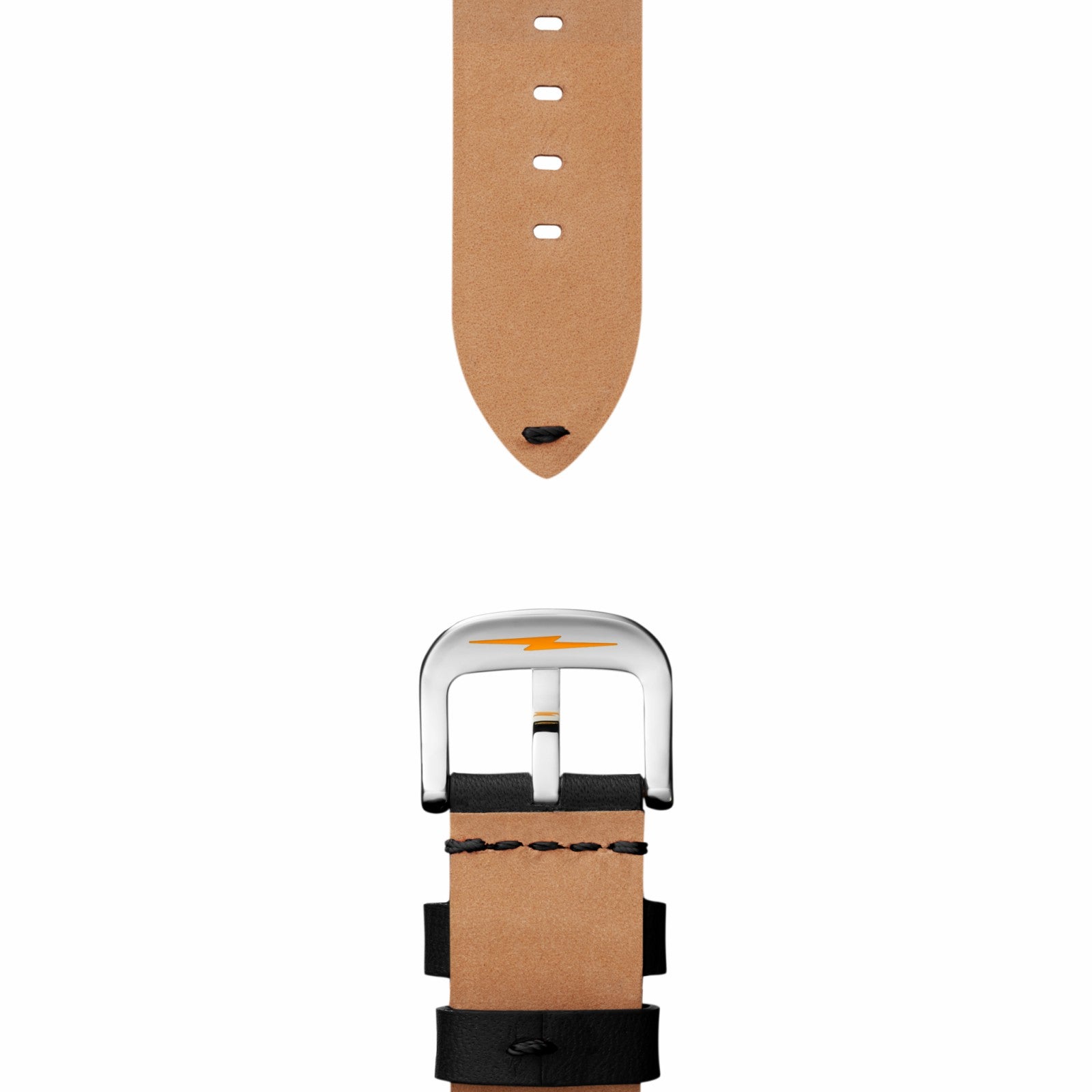 Shinola 24mm Black Leather Watch Strap - Black