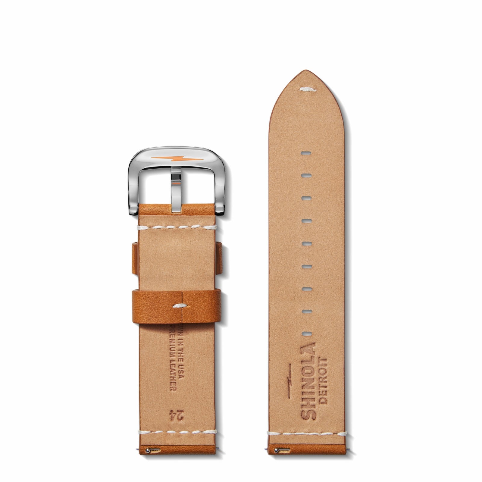 Shinola 24mm Tan Leather Watch Strap | Shinola