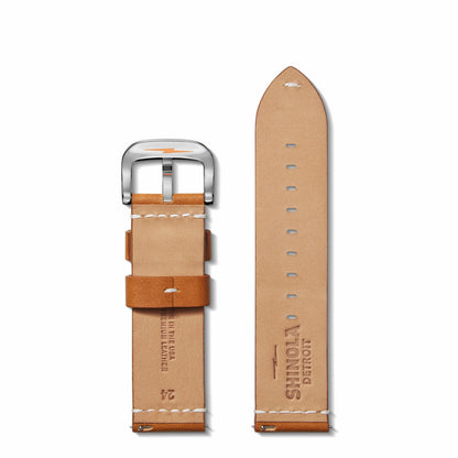 Shinola 24mm Tan Leather Watch Strap | Shinola