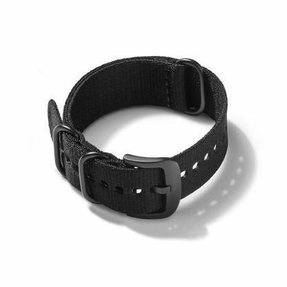 Shinola 24mm Black G10 Nylon Watch Strap - Black