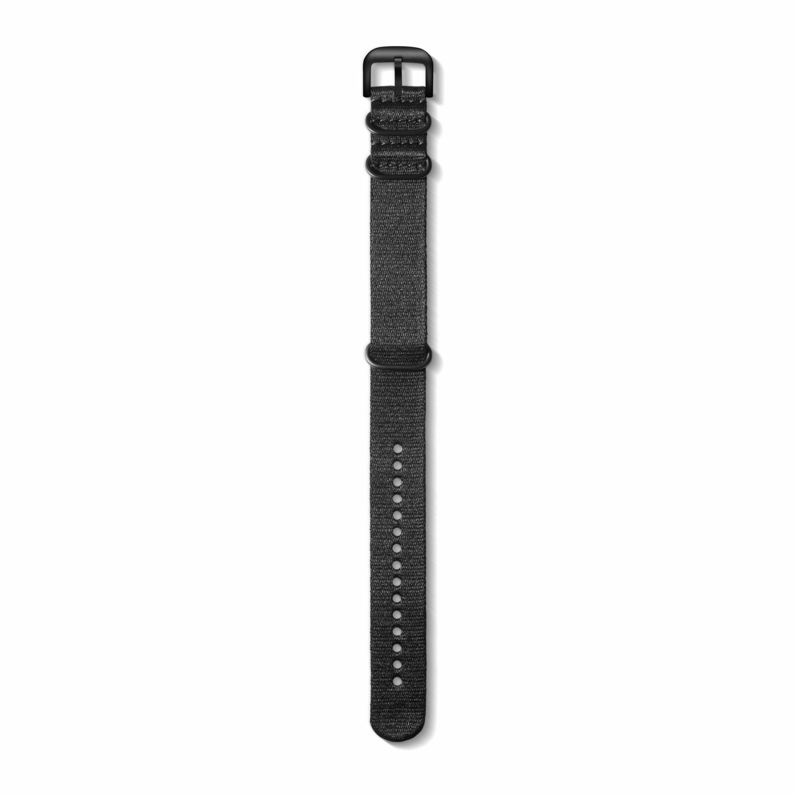 Shinola 24mm Black G10 Nylon Watch Strap - Black