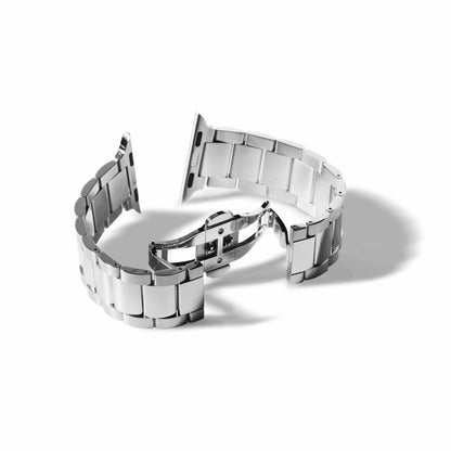 Shinola 24mm Stainless Steel 3-Link Apple Watch Bracelet - Stainless Steel