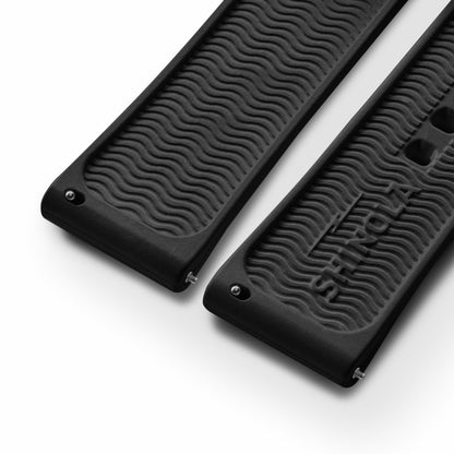 Shinola 24mm Black Rubber Watch Strap | Shinola