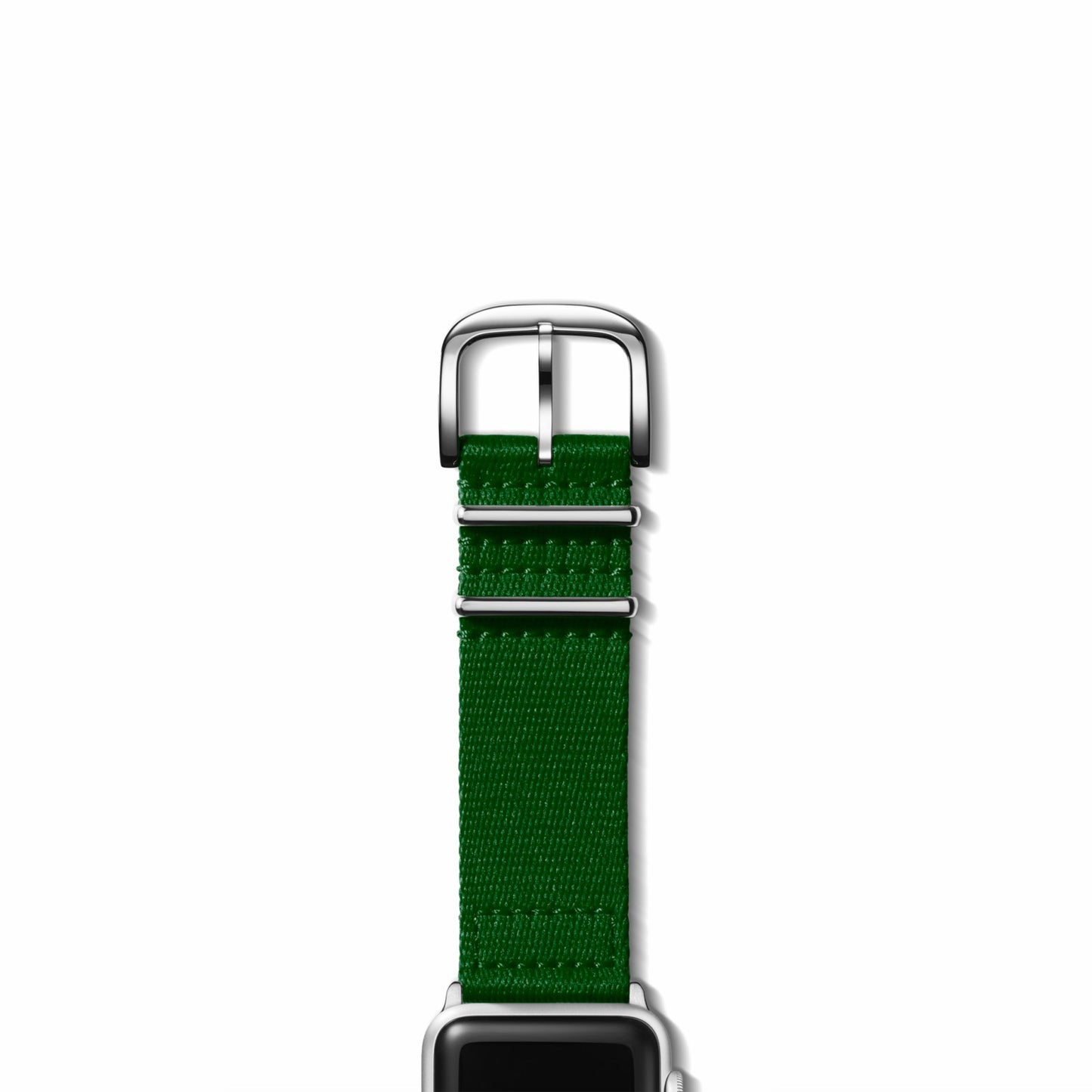 Shinola 24mm Green Split Nylon Apple Watch Strap - Green