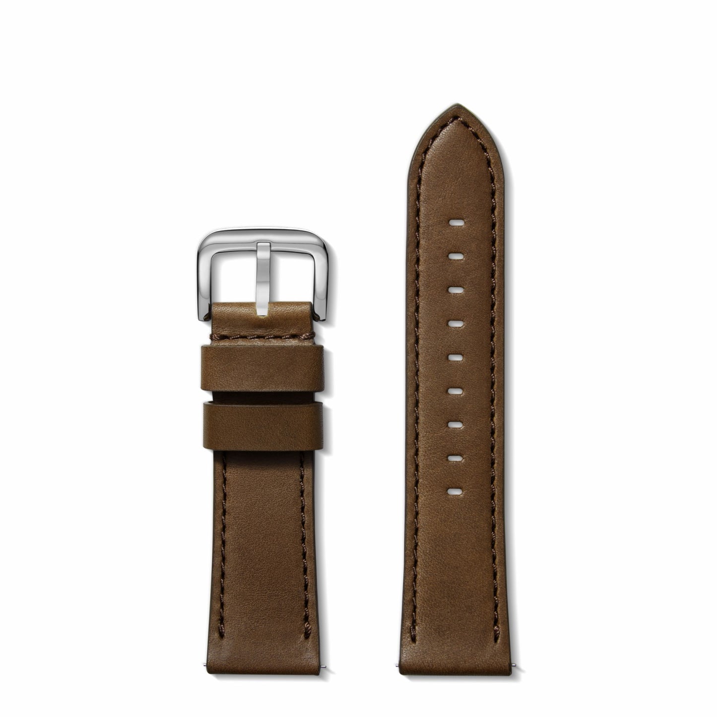 Shinola 24mm Dark Nut Brown Leather Watch Strap | Shinola