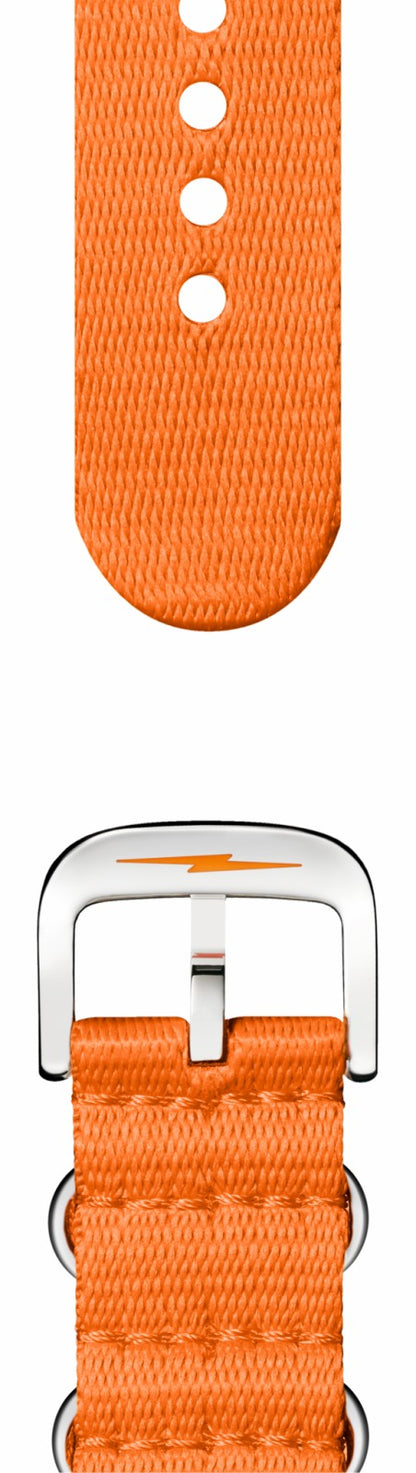 Shinola 24mm Orange G10 Nylon Watch Strap - Orange