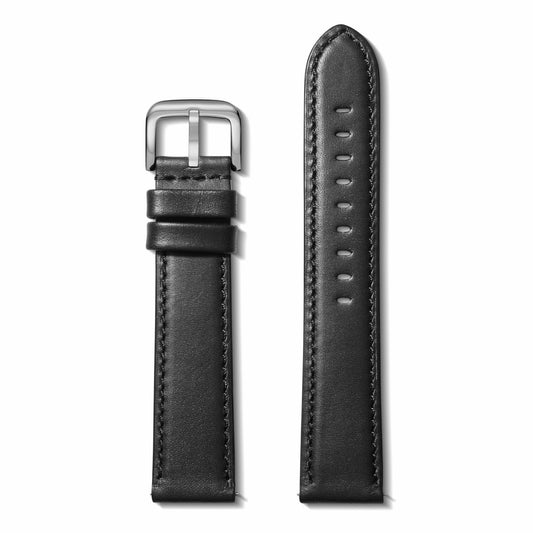 Shinola QR Strap: 22/20 XL Aniline, RR Classic, PoSS - Black