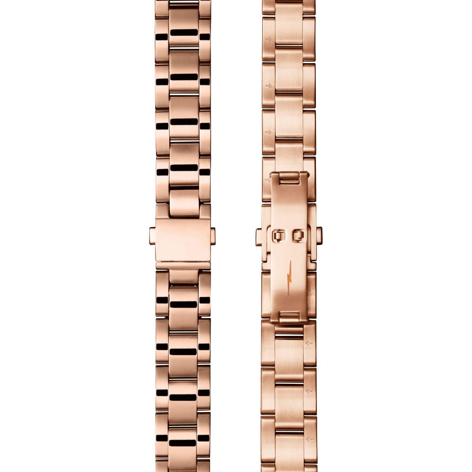 Shinola Bracelet: 18/13, Universal 3Link, Fold Over, PoPRG - Polished PVD Rose
