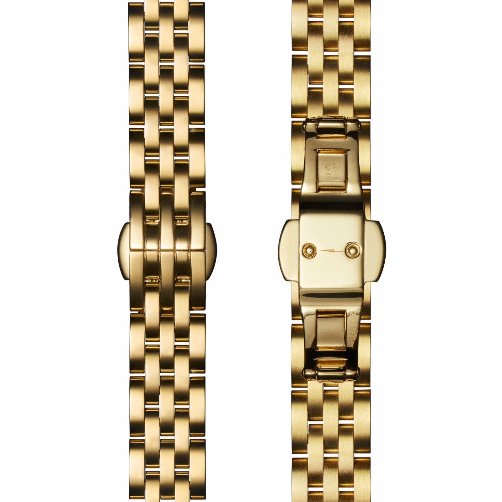 Shinola QR Bracelet: 12/10, Book 5 Link, ButterflyB, PoPG - Polished PVD Gold
