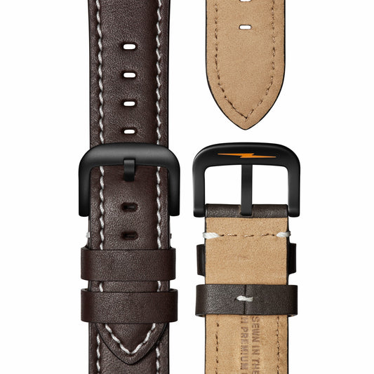 Shinola QR Strap: 22/20 Abilene, CN, RR Classic, SbPBkA - Kodiak