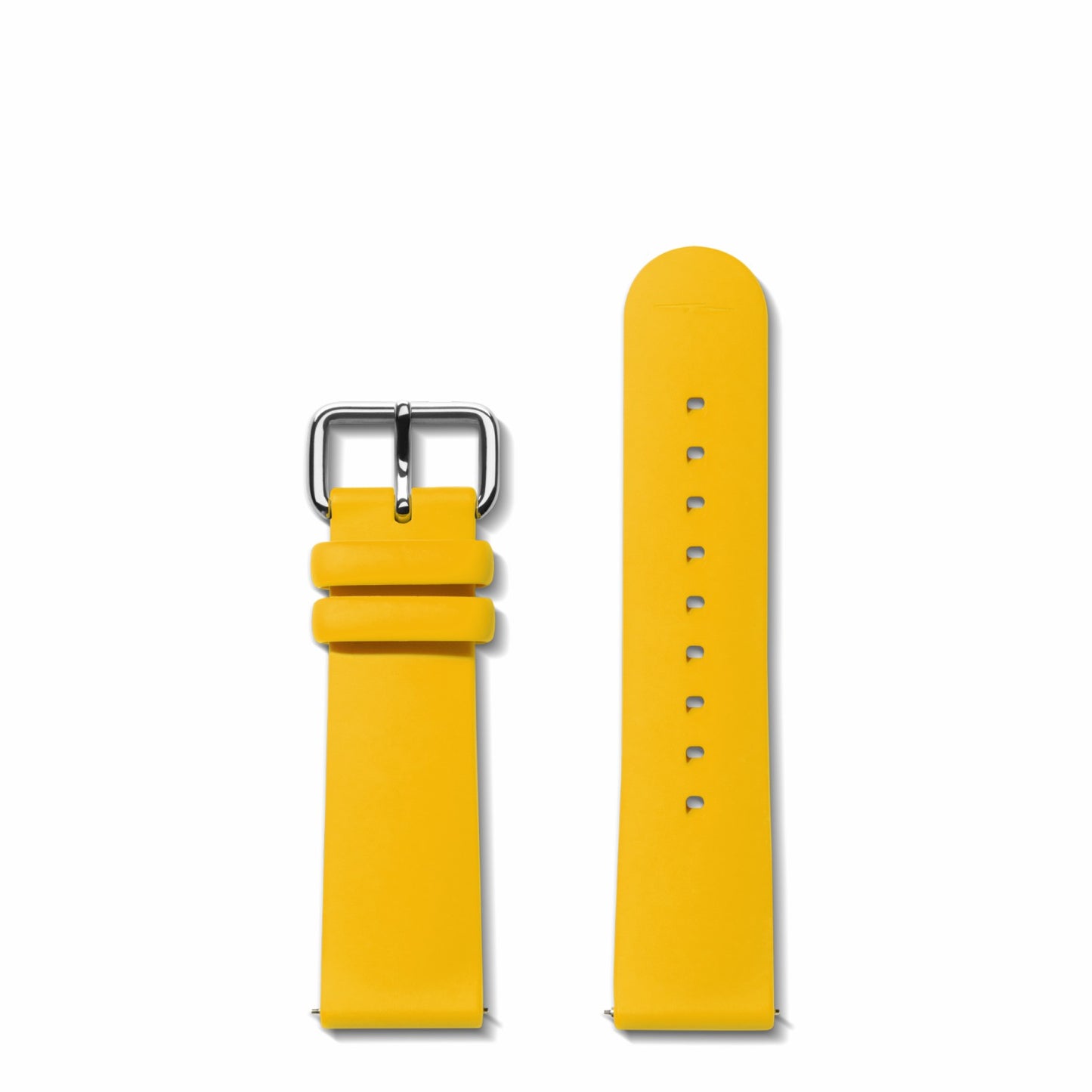 Shinola QR Strap: 22/20 Silicone, Sleek Loop, PoSS - Maize