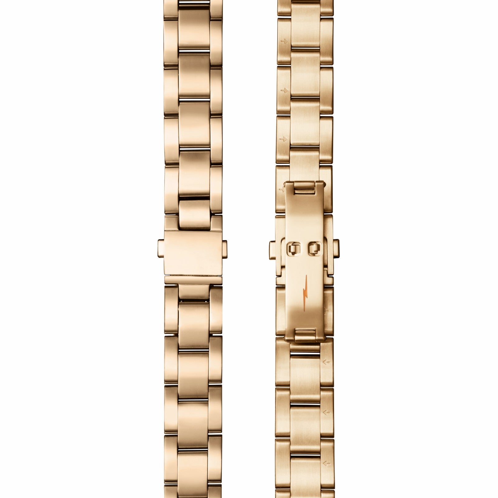Shinola Bracelet: 18/13, Universal 3Link, Fold Over, PoPG - Brushed PVD Gold /