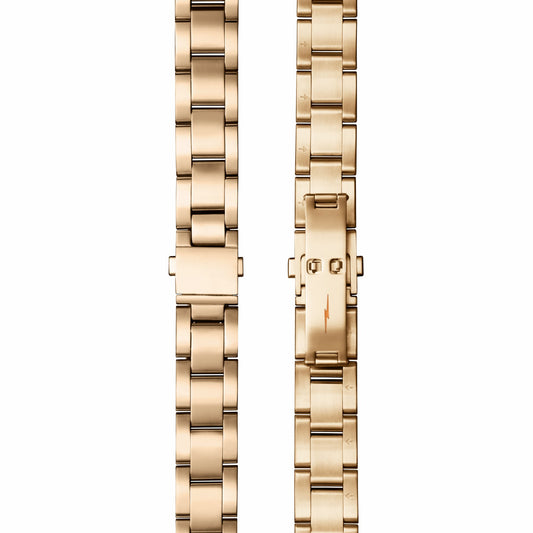 Shinola Bracelet: 18/13, Universal 3Link, Fold Over, PoPG - Brushed PVD Gold /