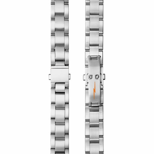 Shinola Bracelet: 18/13, Universal 3Link, Fold Over, PoSS - Brushed Stainless