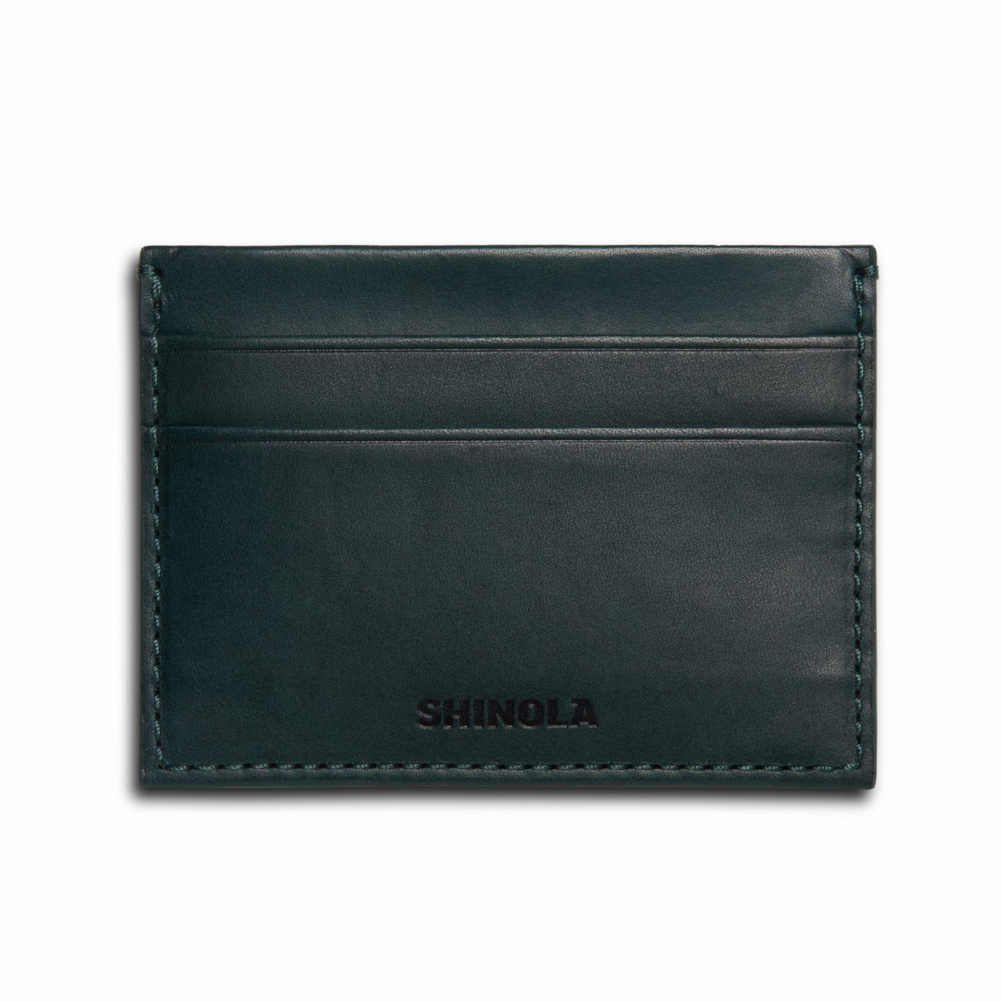 Shinola 5 Pocket Card Case - Emerald