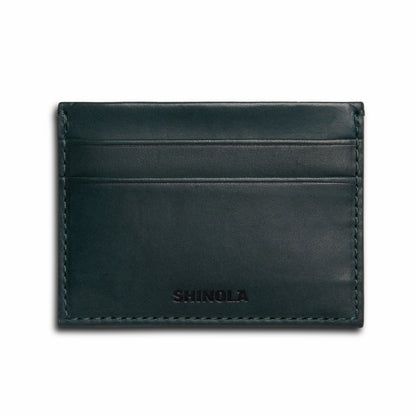 Shinola 5 Pocket Card Case - Emerald
