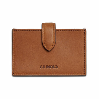 Shinola Accordion Card Case - Tan