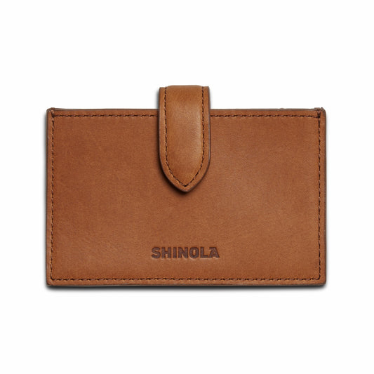 Shinola Accordion Card Case - Tan