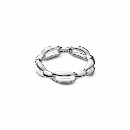 Shinola Signature Link Ring - Sterling Silver