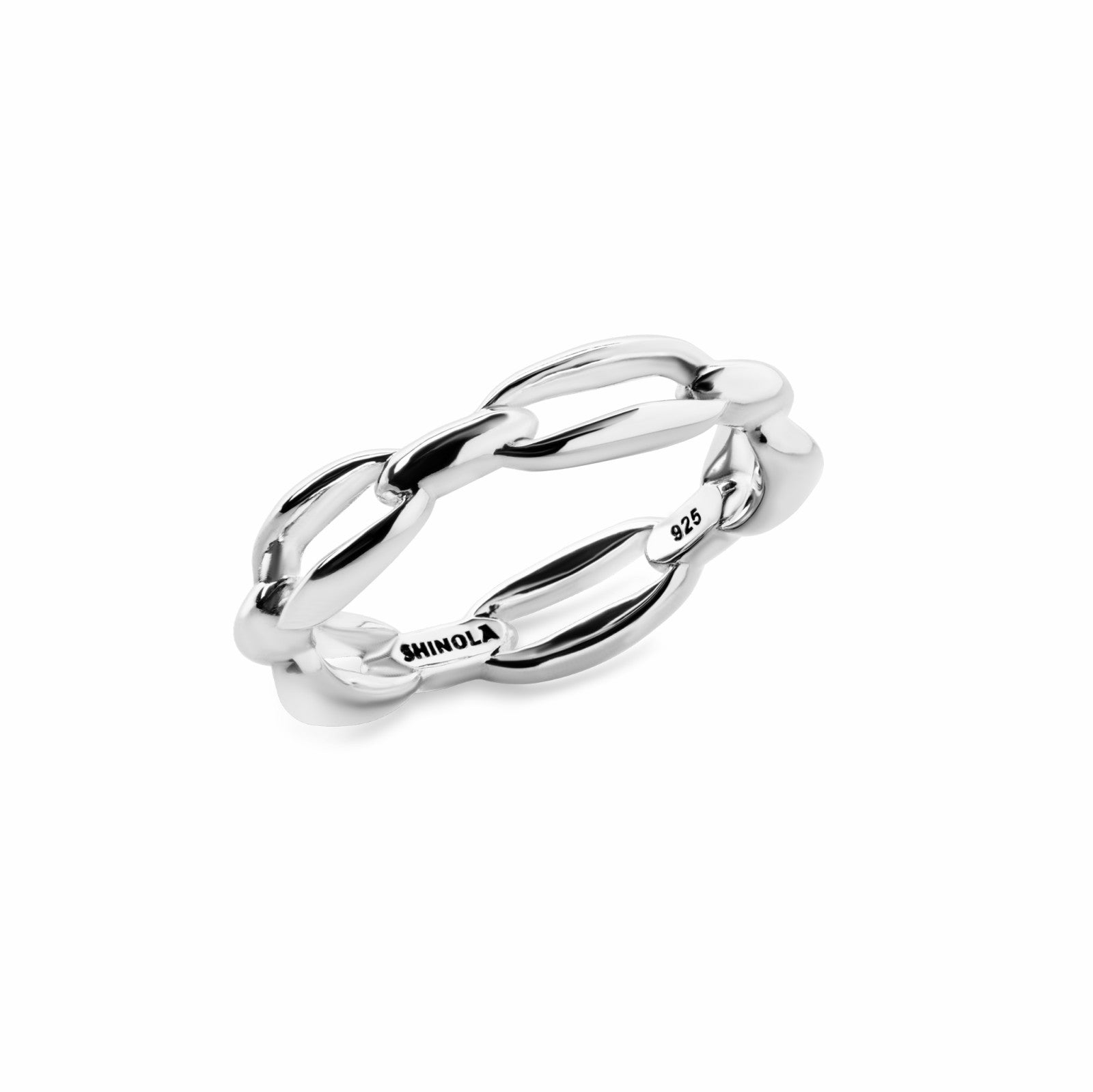 Shinola Signature Link Ring - Sterling Silver