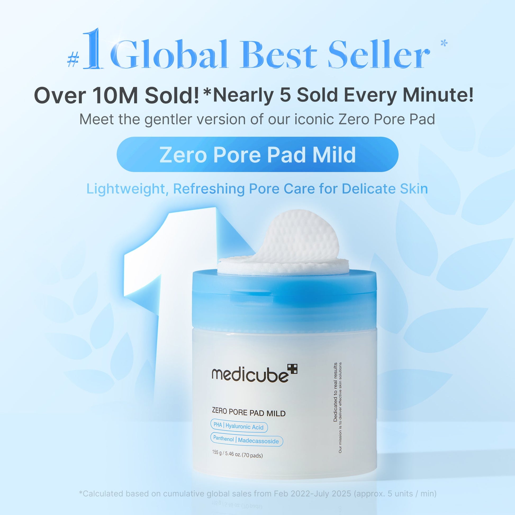 Medicube [Subscr.] Zero Pore Madecassoside Pads (Mild)
