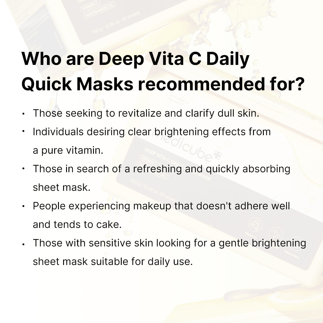 Medicube Deep Vita C Daily Quick Masks