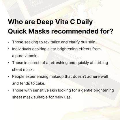 Medicube [Subscr.] Deep Vita C Daily Quick Masks
