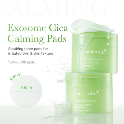 Medicube Exosome Cica Calming Toner Pads