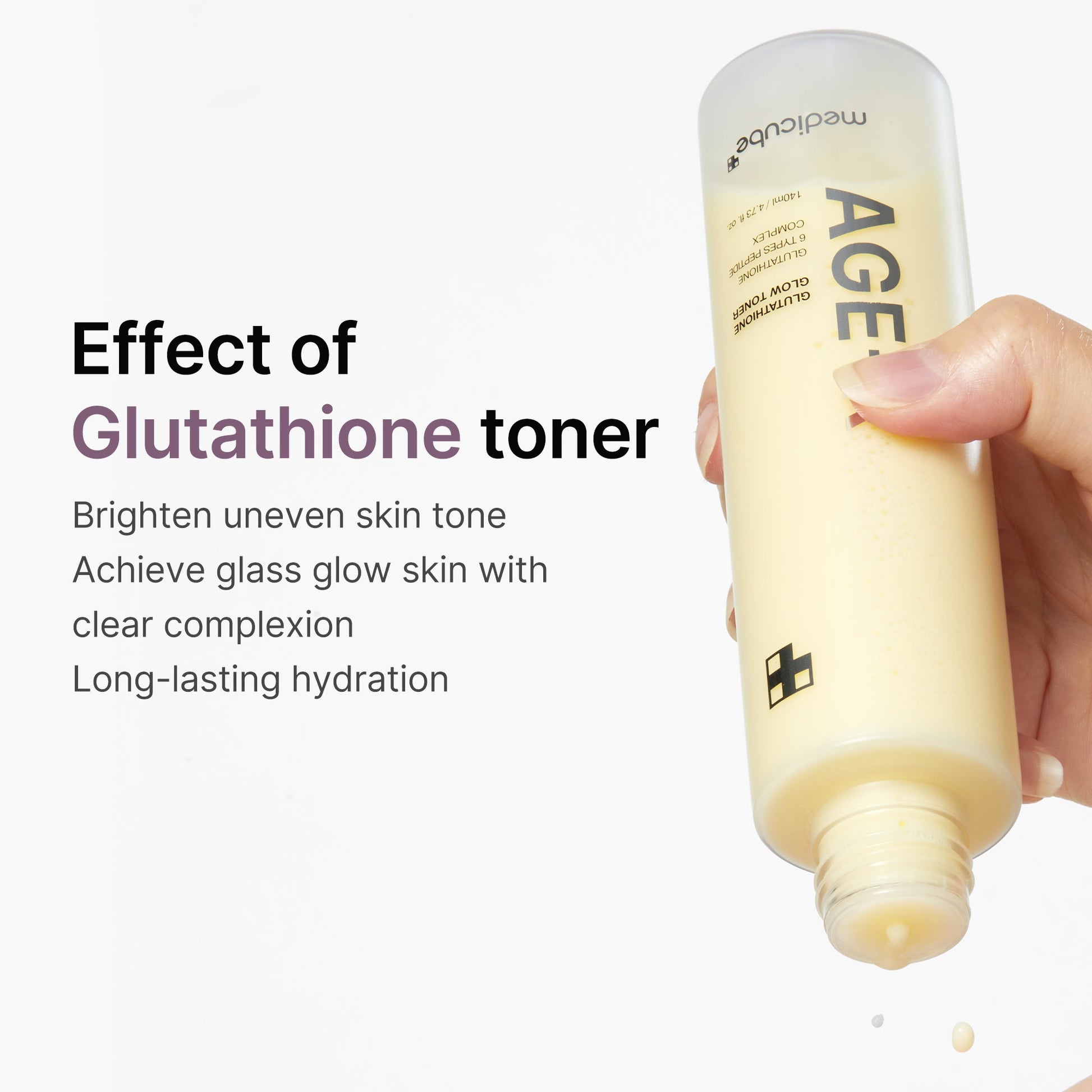 Medicube AGE-R Glutathione Glow Milk Toner