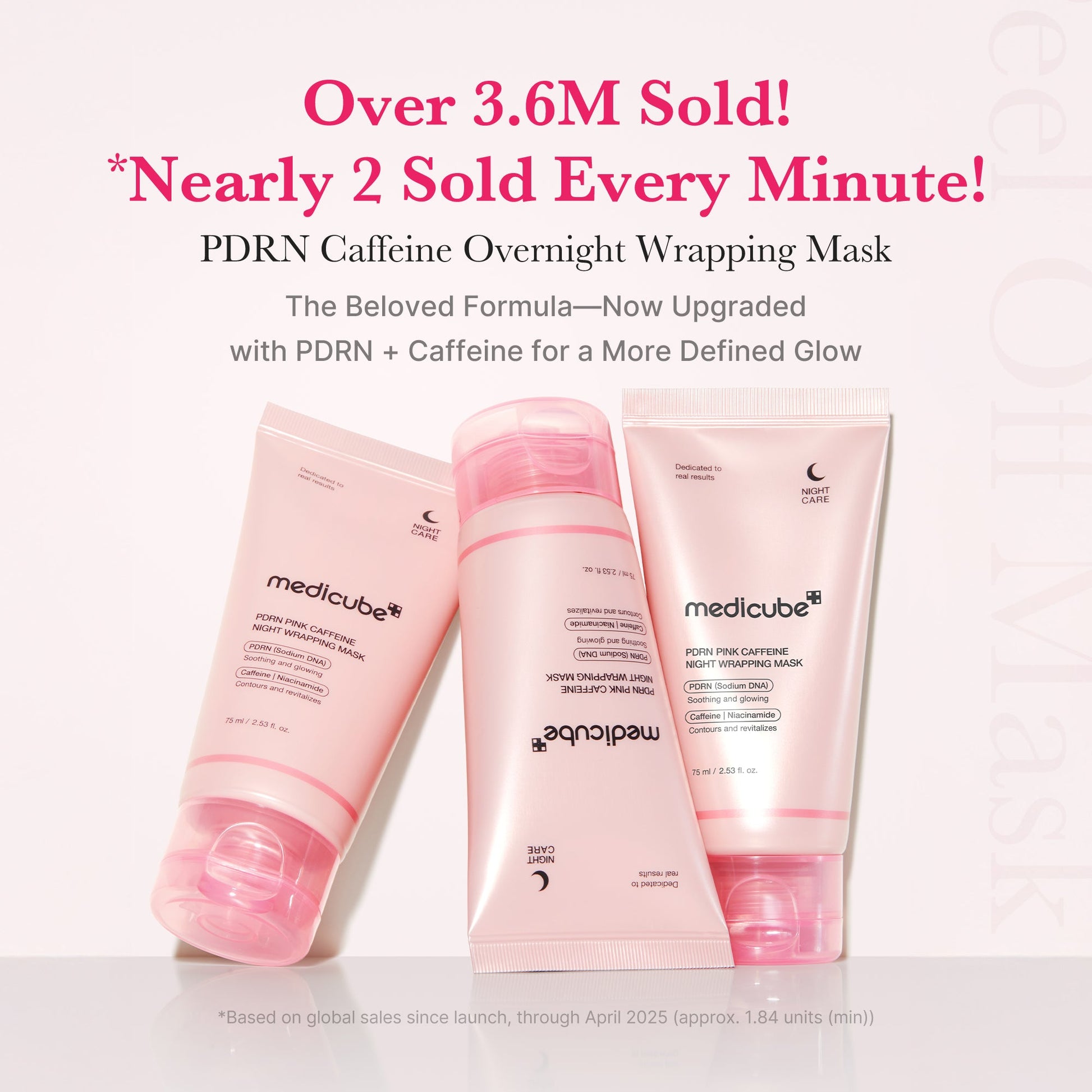 Medicube [Subscr.] PDRN Pink Caffeine Overnight Wrapping Mask