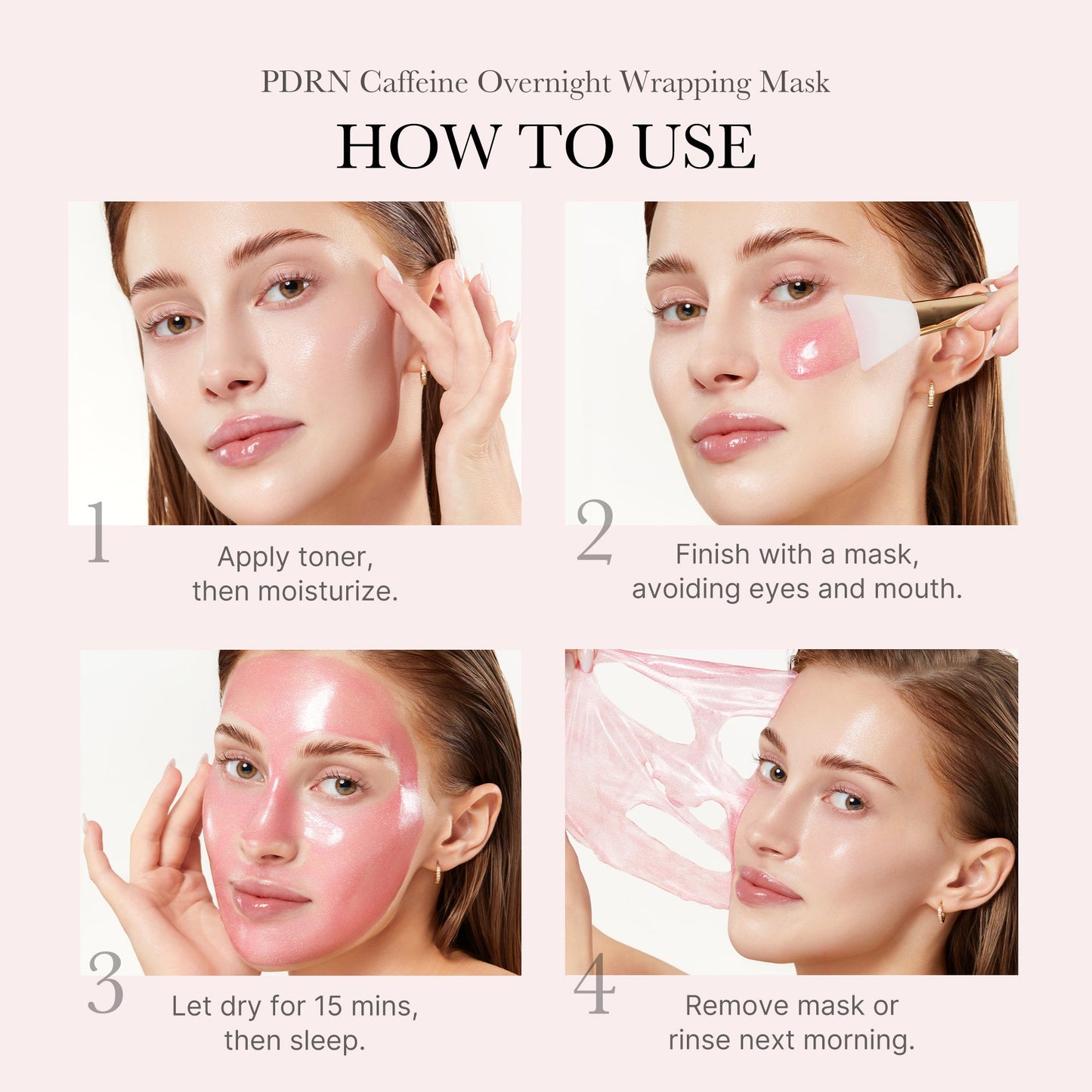 Medicube [Subscr.] PDRN Pink Caffeine Overnight Wrapping Mask