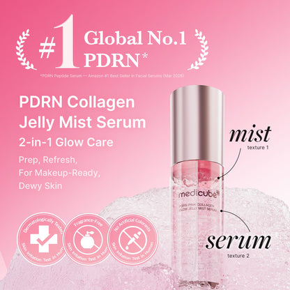 Medicube PDRN Pink Collagen Glow Jelly Mist Serum