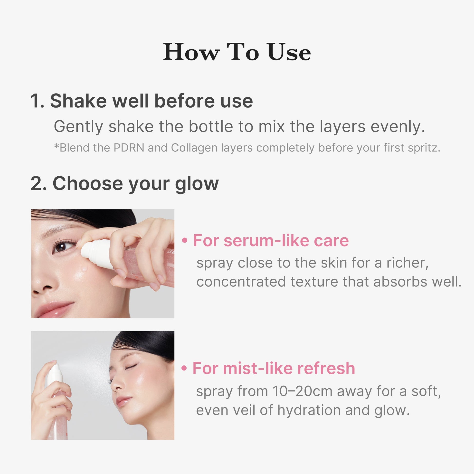 Medicube PDRN Pink Collagen Glow Jelly Mist Serum