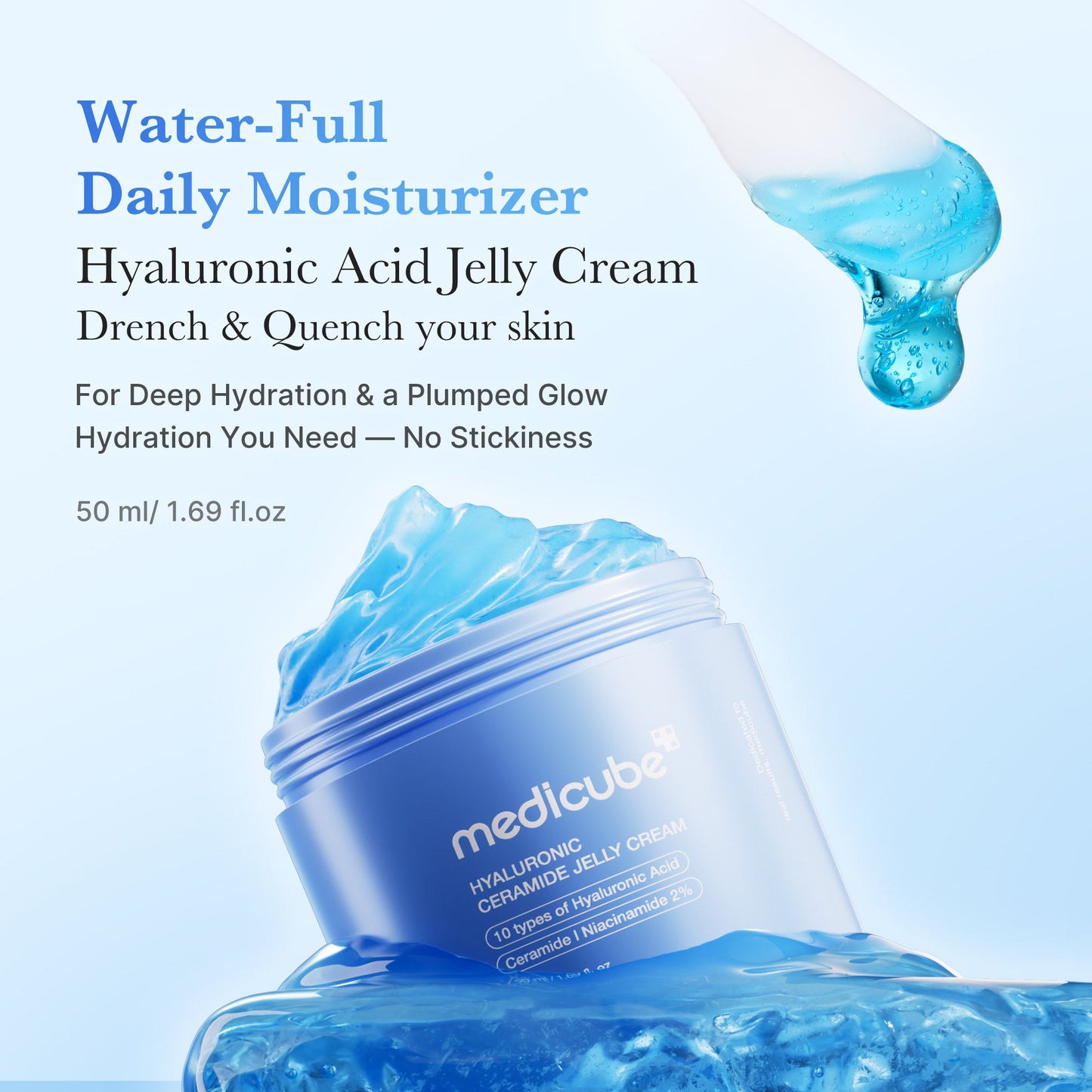 Medicube [Subscr.] Hyaluronic Ceramide Moisturizing Jelly Cream