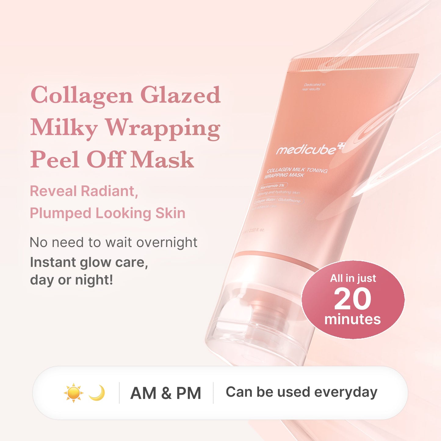 Medicube [Subscr.] Collagen Milky Glow Daytime Wrapping Mask
