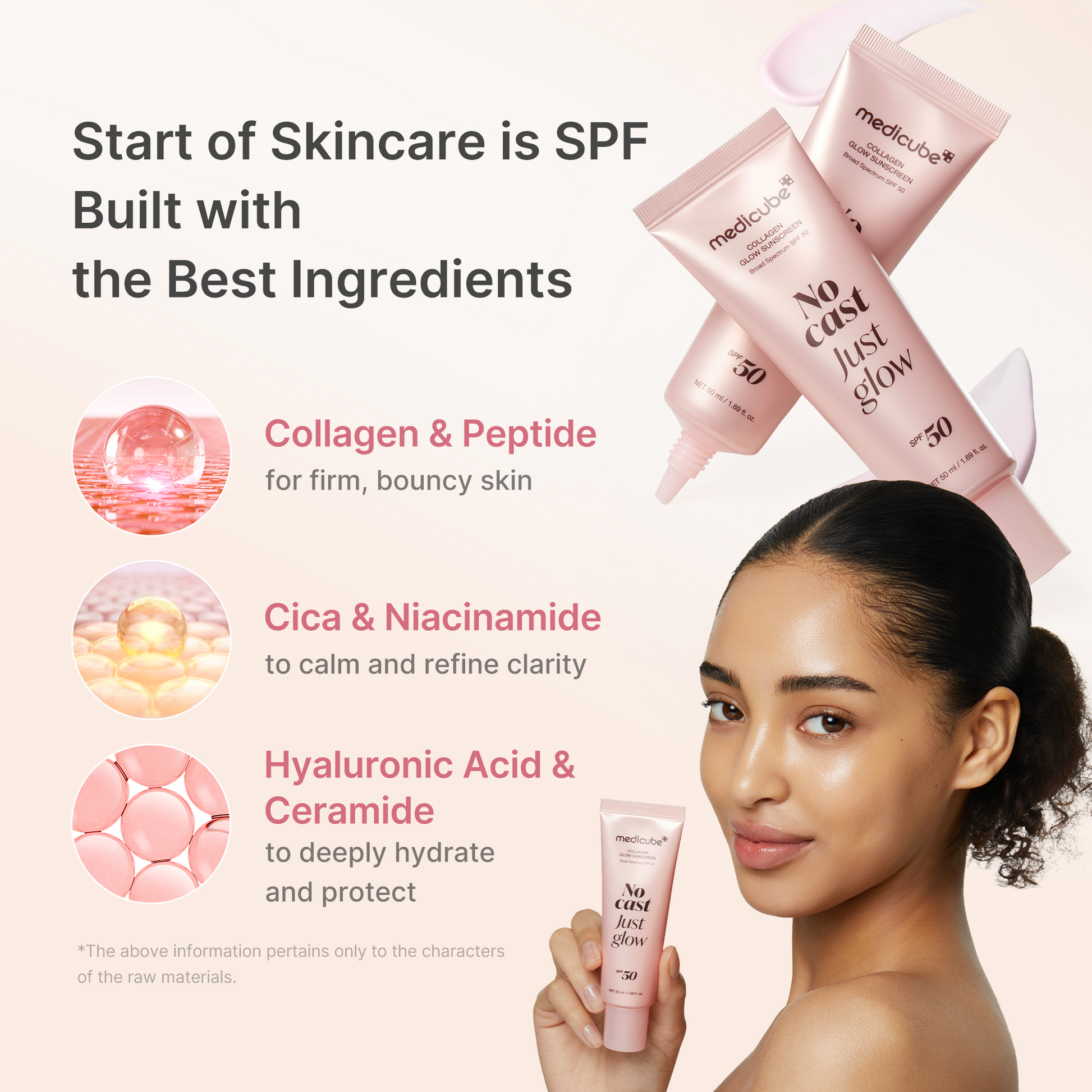 Medicube [Subscr.] No Cast Just Glow Collagen Sunscreen