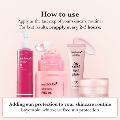 Medicube [Subscr.] No Cast Just Glow Collagen Sunscreen