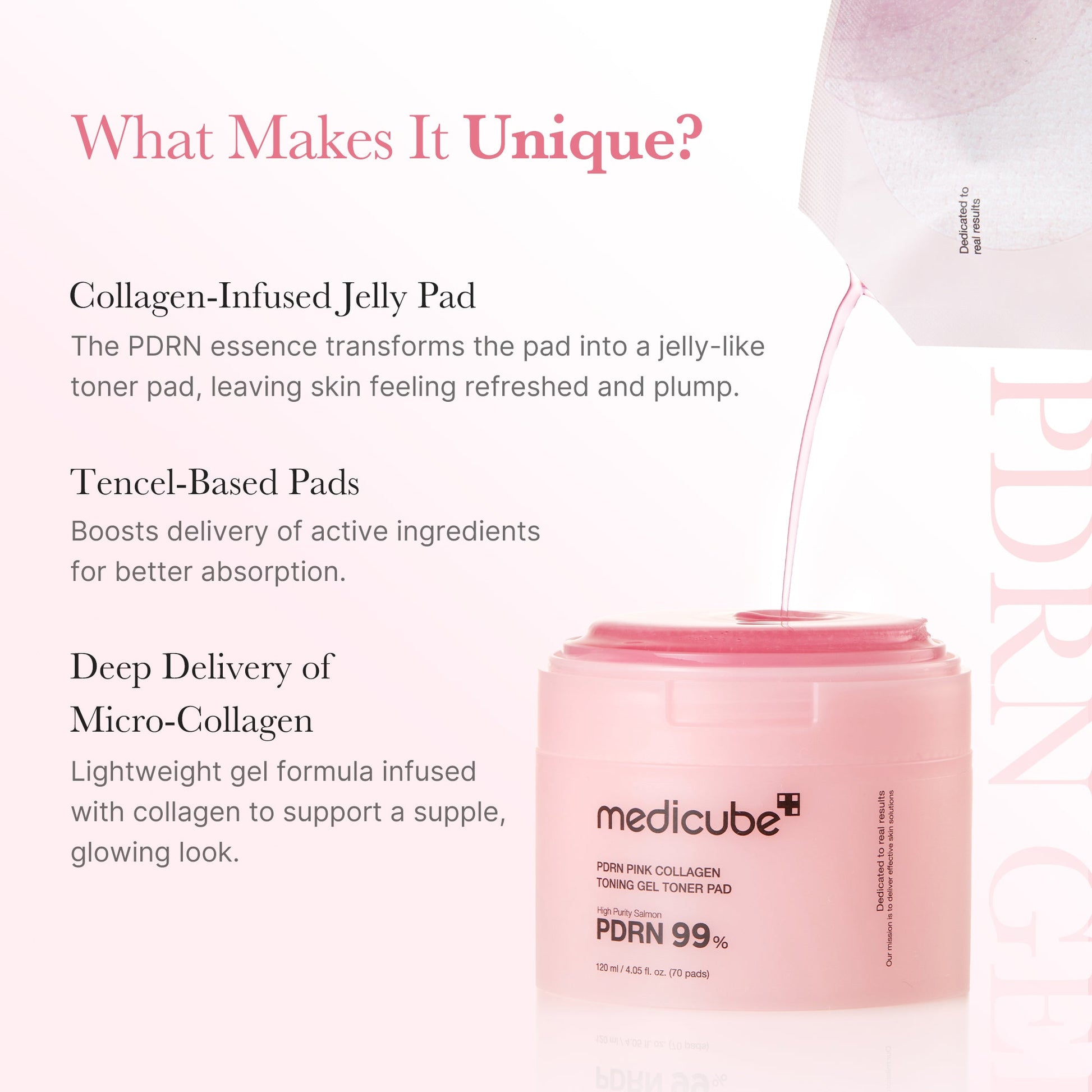 Medicube [Subscr.] PDRN Pink Collagen Gel Toner Pad
