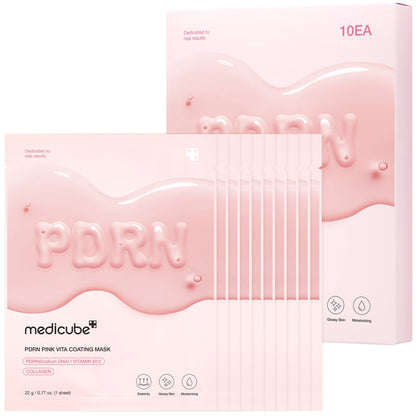 Medicube [Subscr.] PDRN Pink Vita Coating Sheet Mask