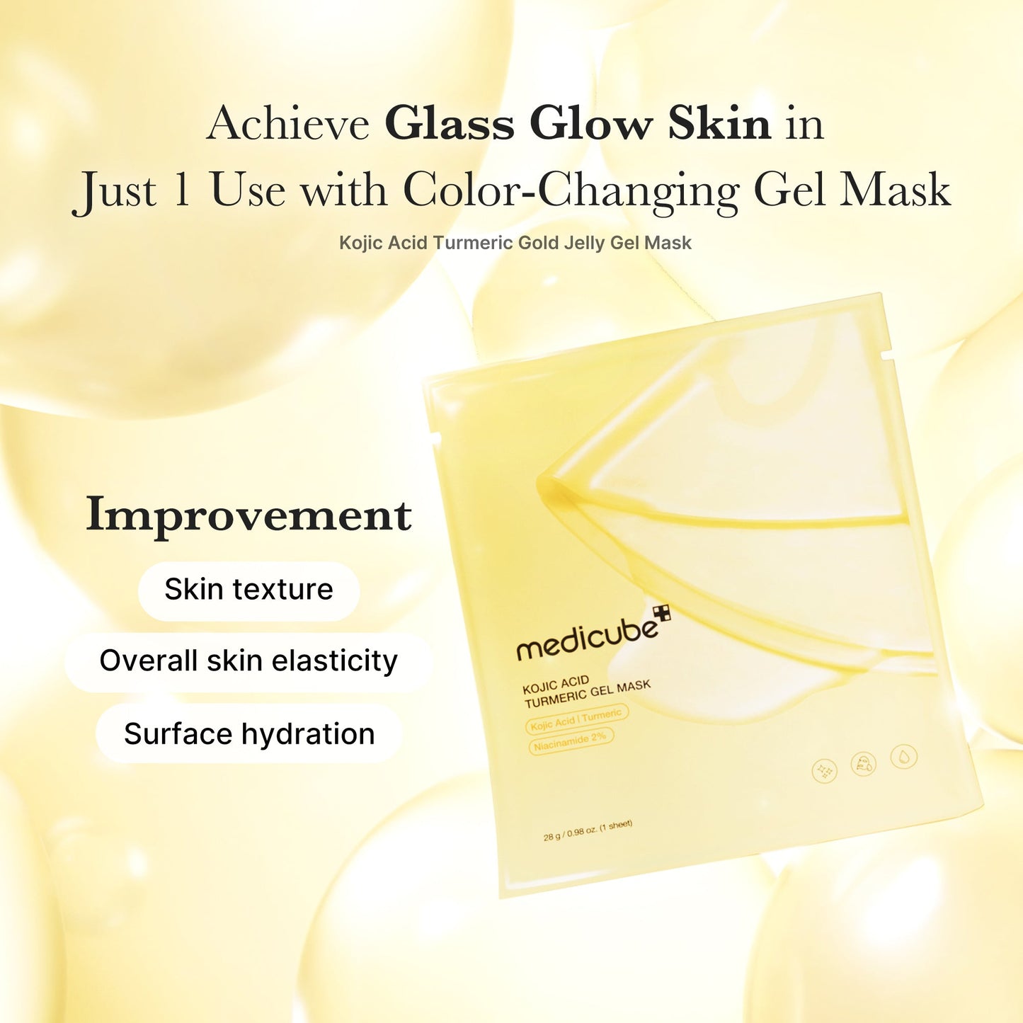 Medicube [Subscr.] Kojic Acid Turmeric Gold Jelly Gel Mask
