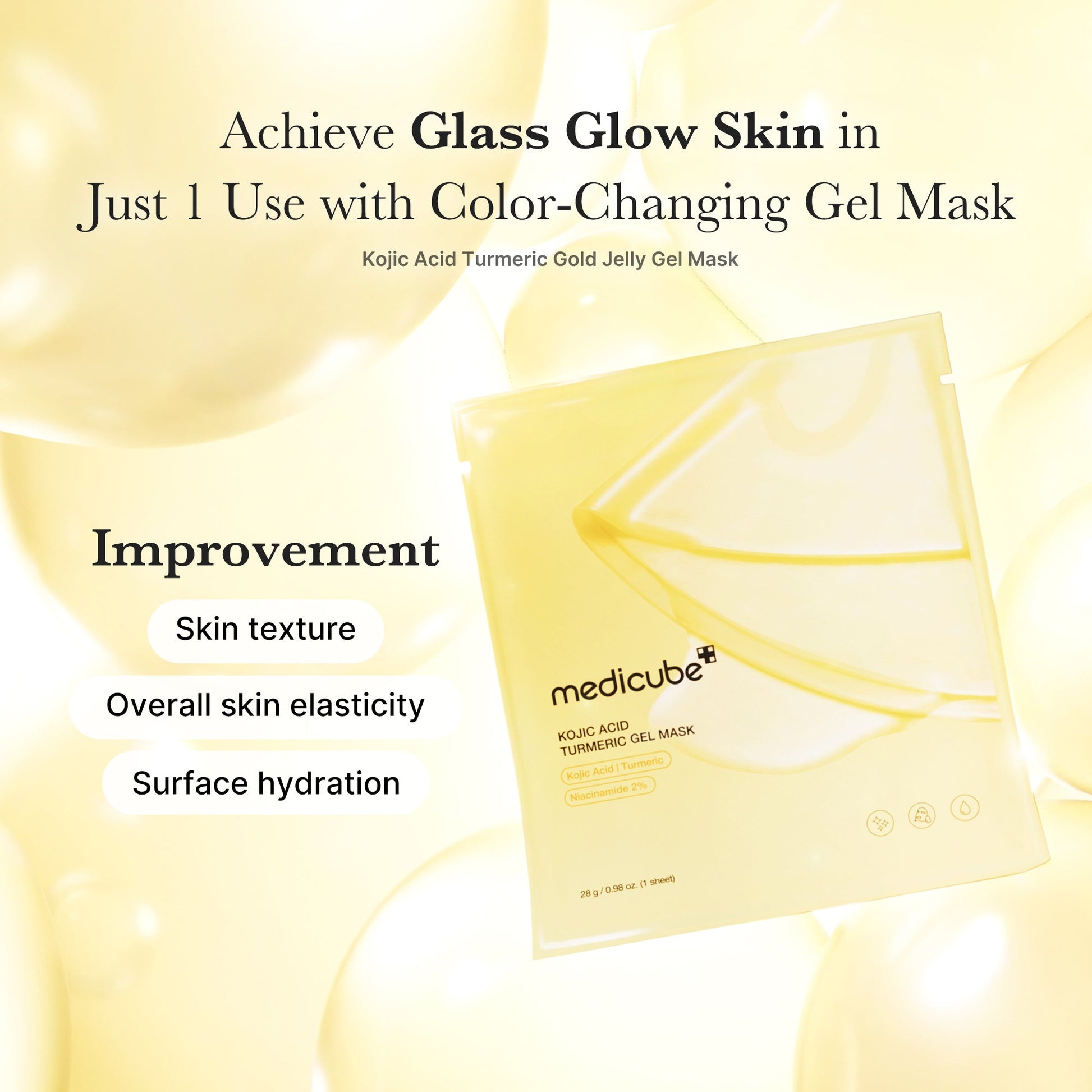 Medicube [Subscr.] Kojic Acid Turmeric Gold Jelly Gel Mask